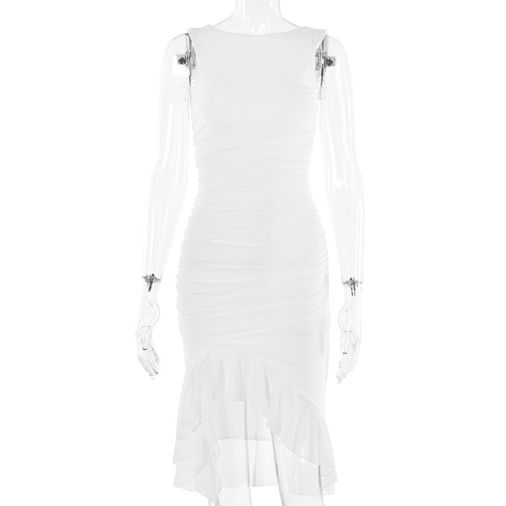 Summer Slim Skinny Sleeveless Dress For Women Fashion Party Club Dresses - Nyaabs