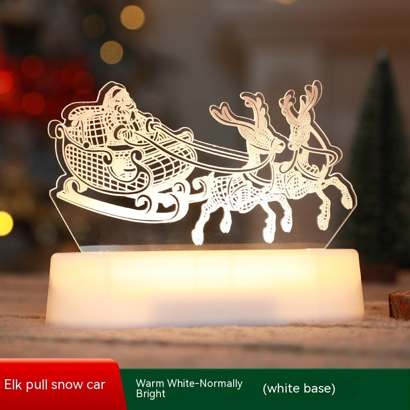 Christmas Decoration 3D Lamp Acrylic LED Night Lights New Year Valentines Day Christmas Kids Gift Christmas Ornaments nyaabs.com