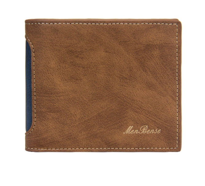 New Men's Wallets Short Leisure Splicing - Nyaabs