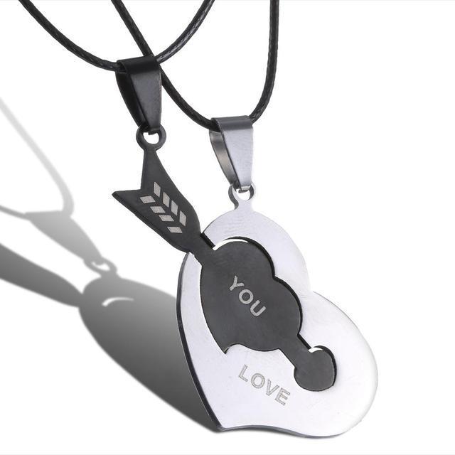 Love Key Combination Men And Women Couple Necklace - Nyaabs