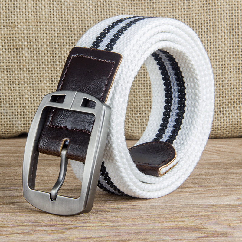 Pin Buckle Canvas Belt Casual - Nyaabs