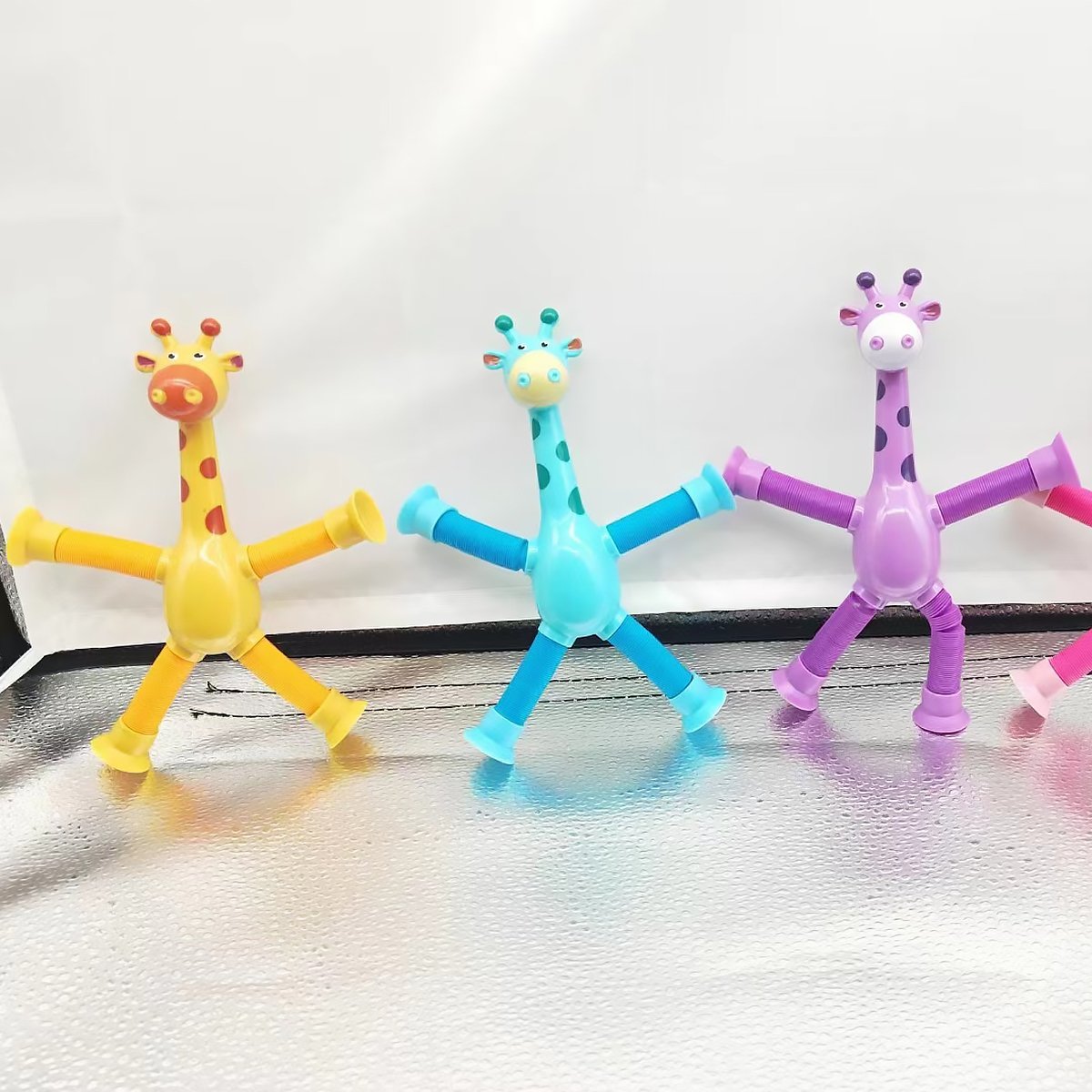 Giraffe Tubes Sensory Toys Novelty Spring Fidget Toy Stretch Tube Stress Relief Toy For Kid Birthday Gift Party Favors - Nyaabs