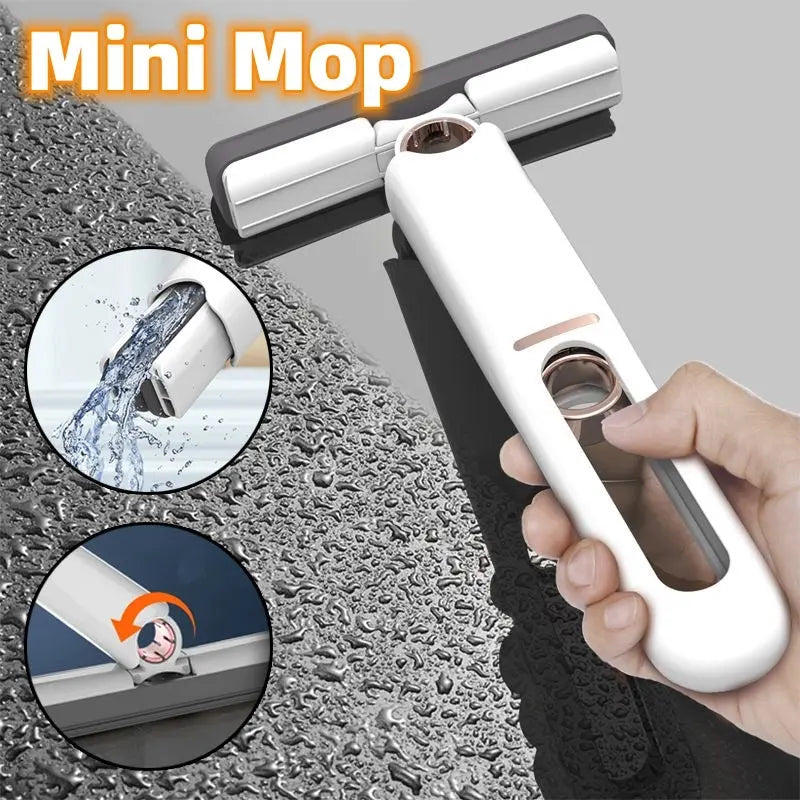 Mini Mops Floor Cleaning Sponge Squeeze Mop Household Cleaning Tools Home Car Portable Wiper Glass Screen Desk Cleaner Mop - Nyaabs