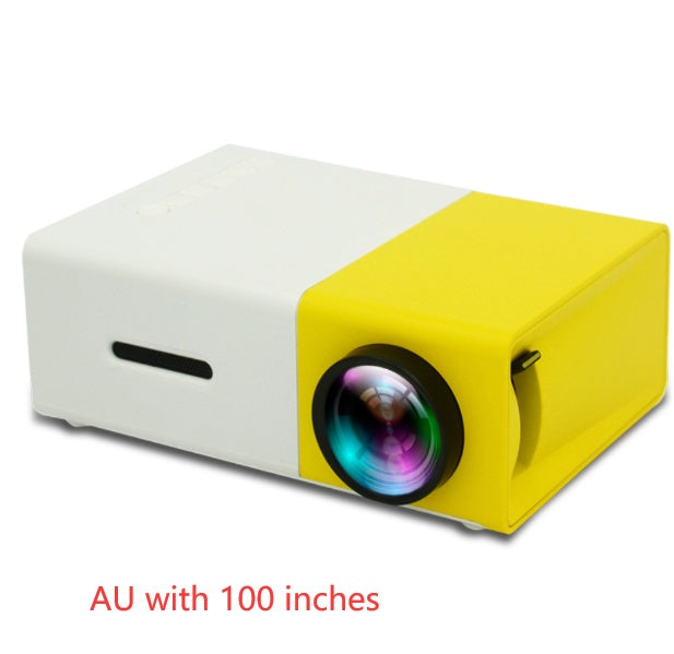 Portable Projector 3D Hd Led Home Theater Cinema HDMI-compatible Usb Audio Projector Yg300 Mini Projector - Nyaabs