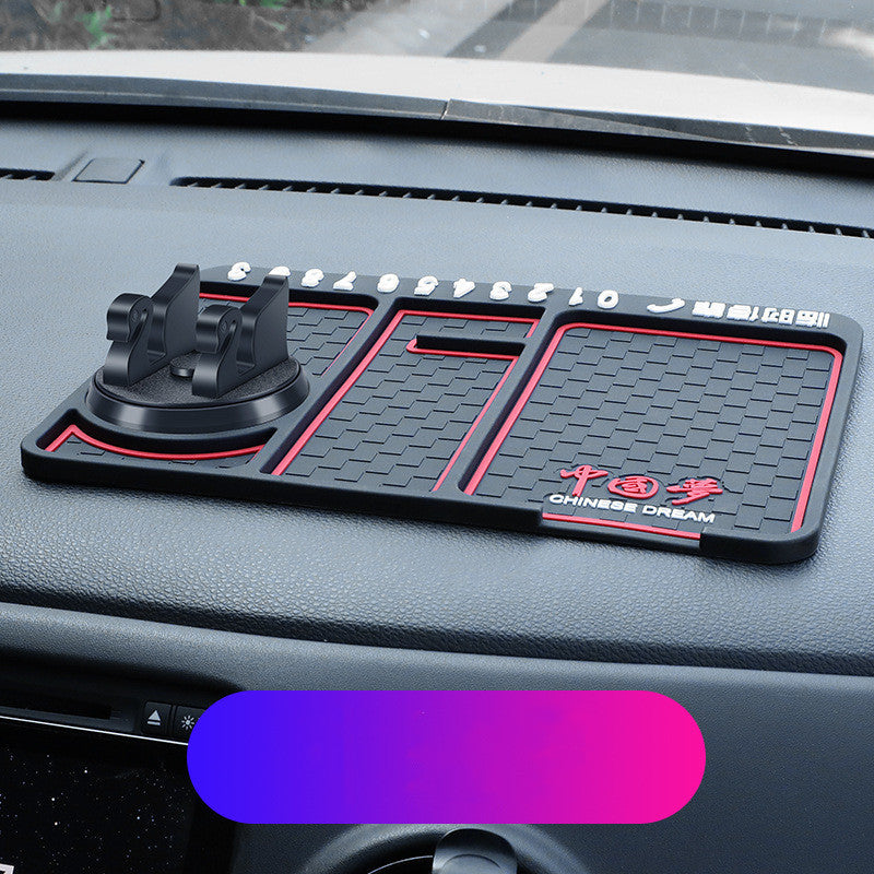 Non-Slip Car Phone Pad For 4-in-1 Car Parking Number Card Anti-Slip Mat Auto Phone Holder Sticky Anti Slide Dash Phone Mount - Nyaabs