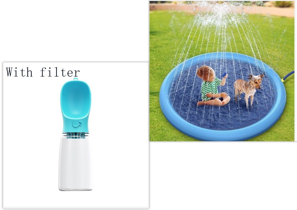 Non-Slip Splash Pad For Kids And Pet Dog Pool Summer Outdoor Water Toys Fun Backyard Fountain Play Mat - Nyaabs