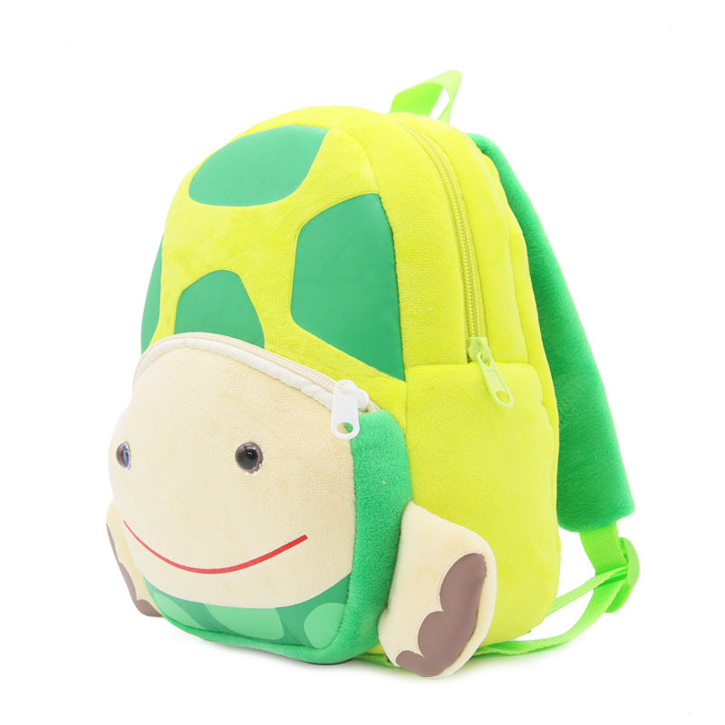 Cute Zoo Children's Schoolbag Backpack Plush Animal Turtle - Nyaabs