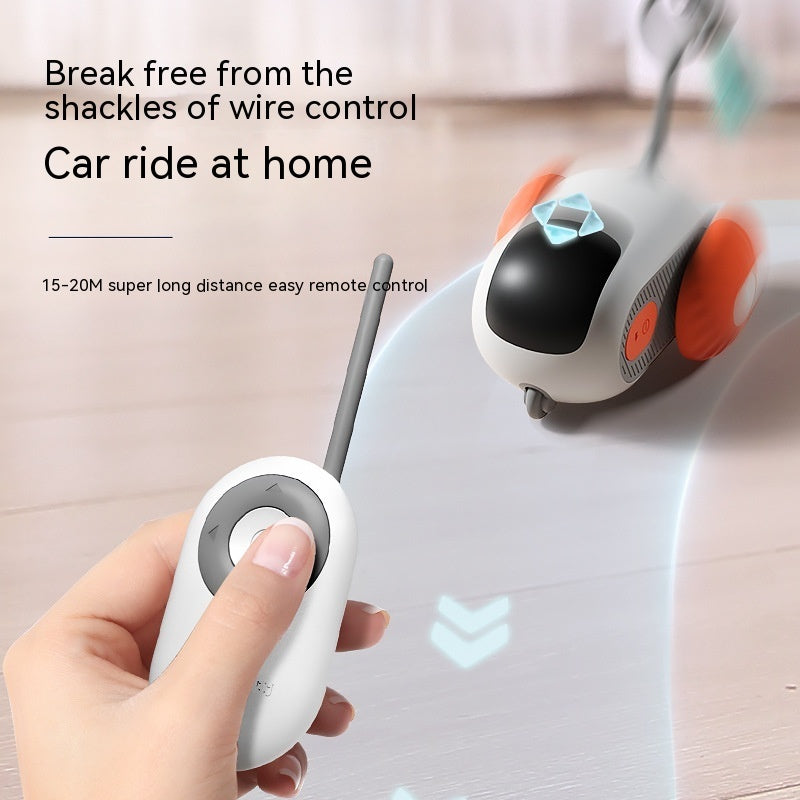 Remote Control Interactive Cat Car Toy USB Charging Chasing Automatic Self-moving Remote Smart Control Car Interactive Cat Toy Pet Products - Nyaabs