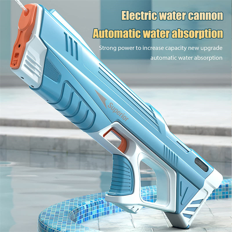 Summer Full Automatic Electric Water Gun Toy Induction Water Absorbing High-Tech Burst Water Gun Beach Outdoor Water Fight Toys - Nyaabs