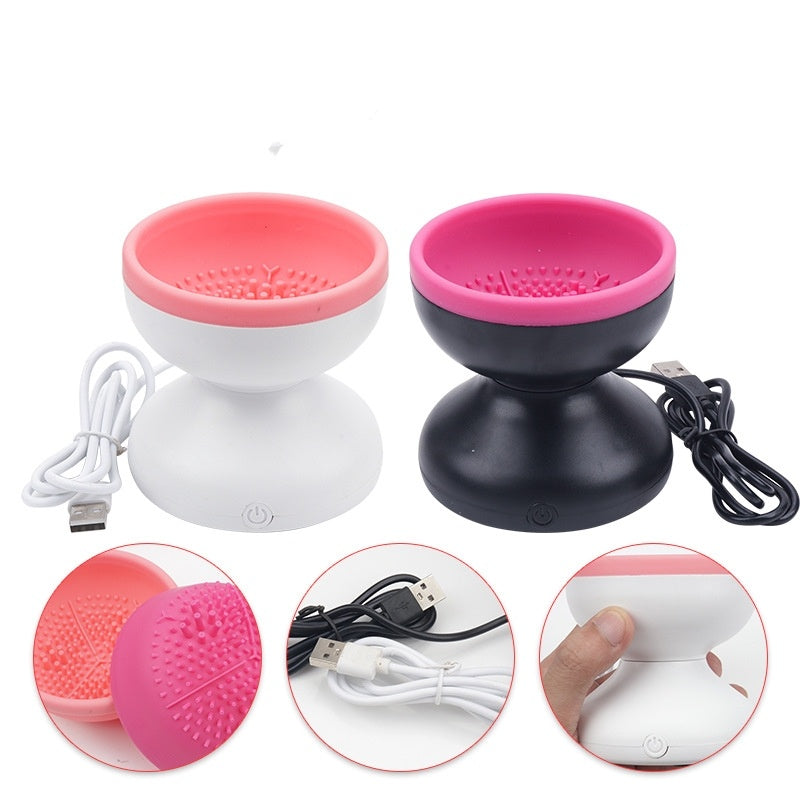 Electric Makeup Brush Cleaner Machine Portable Automatic USB Cosmetic Brush Cleaner Tools For All Size Beauty Makeup Brushes Set - Nyaabs