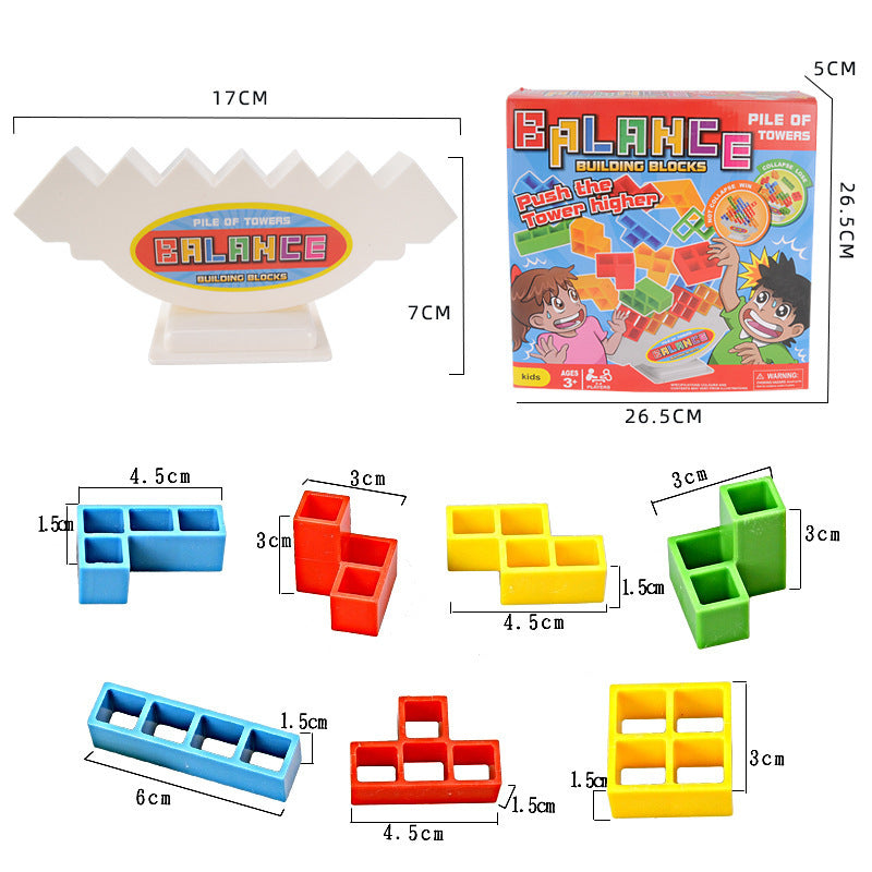 Balance Stacking Board Games Kids Adults Tower Block Toys For Family Parties Travel Games Boys Girls Puzzle Buliding Blocks Toy - Nyaabs