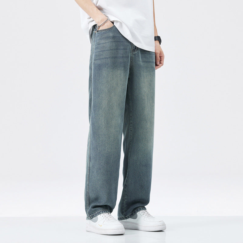 Men's Wide-leg High Street Loose Straight Casual Pants - Nyaabs