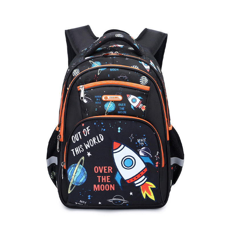 Primary School Boys Large Capacity Children's Backpack Space Schoolbag - Nyaabs