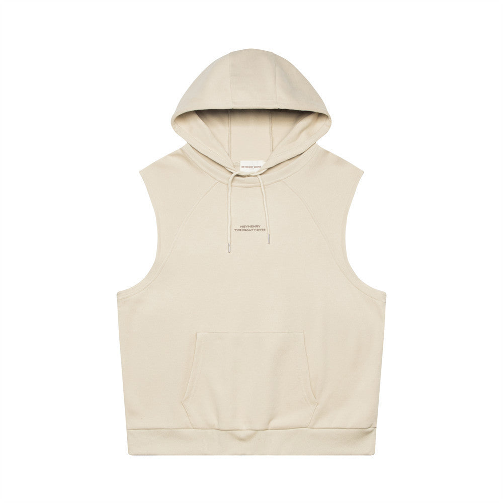 Street Hooded Vest Men's Fashionable Loose Sleeveless - Nyaabs