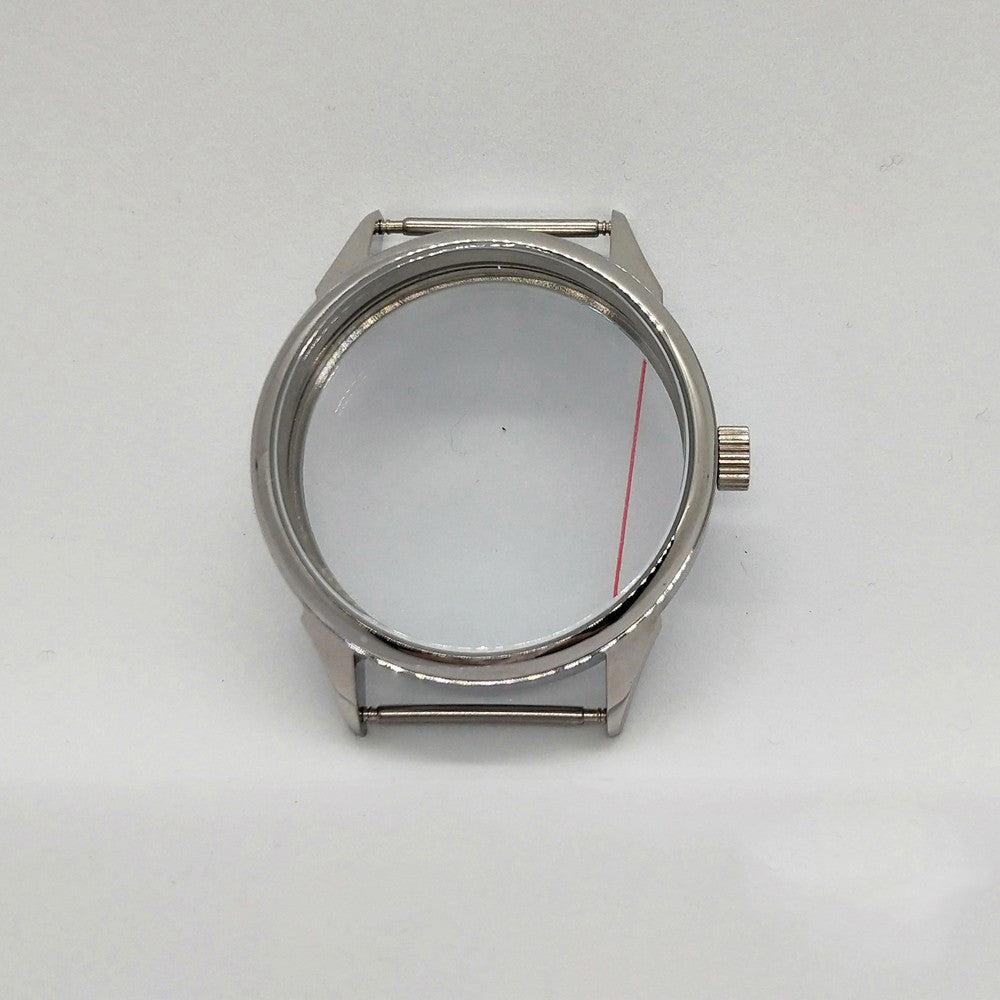 Silver Stainless Steel Shell Is Suitable For Eta6497 6498 Movement Sand Shell Light Shell - Nyaabs