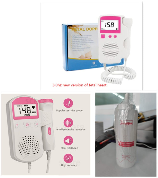 Fetal Heart Rate Monitor Home Pregnancy Baby Fetal Sound Heart Rate Detector - Nyaabs