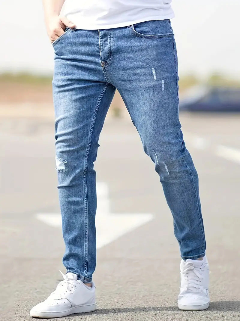 American-style Slim-fit Stretch Jeans - Nyaabs