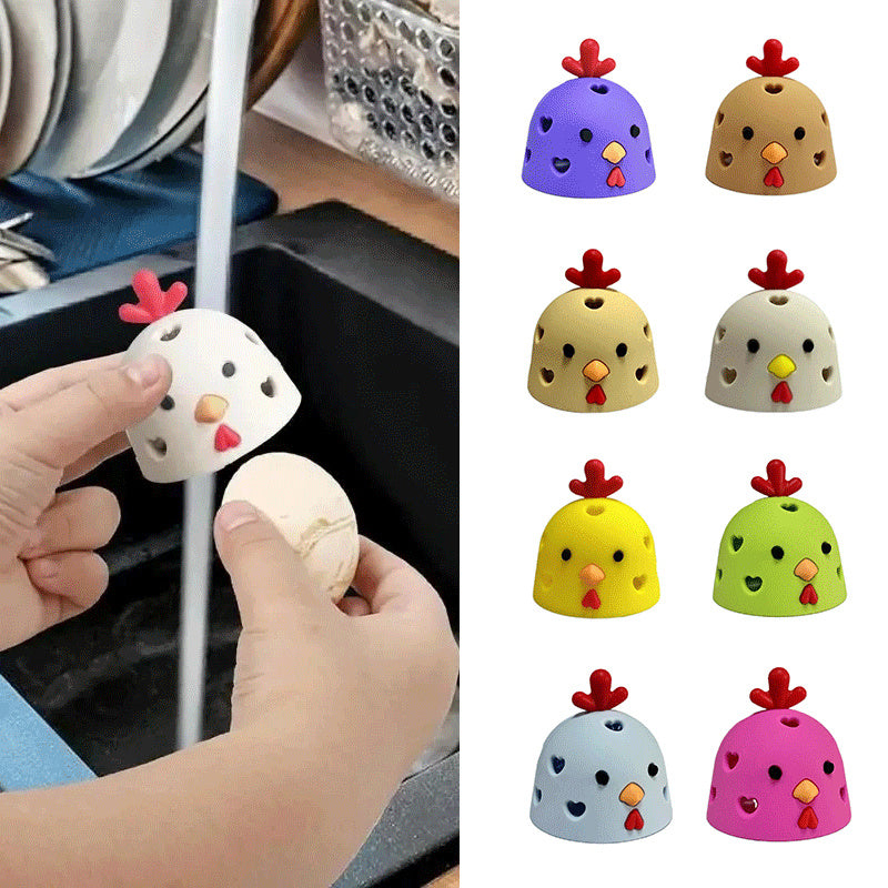 New Kitchen Gadget Egg Scrubber For Eggs Chicken Egg Brush Silicone Egg Washer Machine Tool Egg Cleaner Brush Egg Washer - Nyaabs