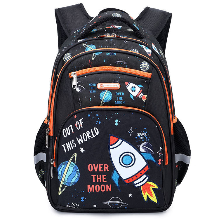 Primary School Boys Large Capacity Children's Backpack Space Schoolbag - Nyaabs