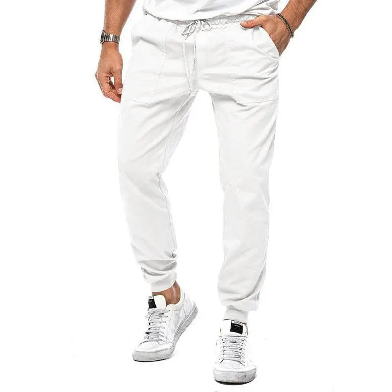 Spring And Autumn Men's Casual Pants Loose Tappered Trousers Leisure Sports Outdoor Overalls - Nyaabs