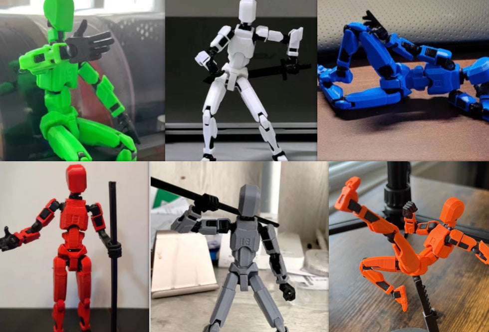 Multi-Jointed Movable Shapeshift Robot 2.0 3D Printed Mannequin Dummy Action Model Doll Toy Kid Gift - Nyaabs