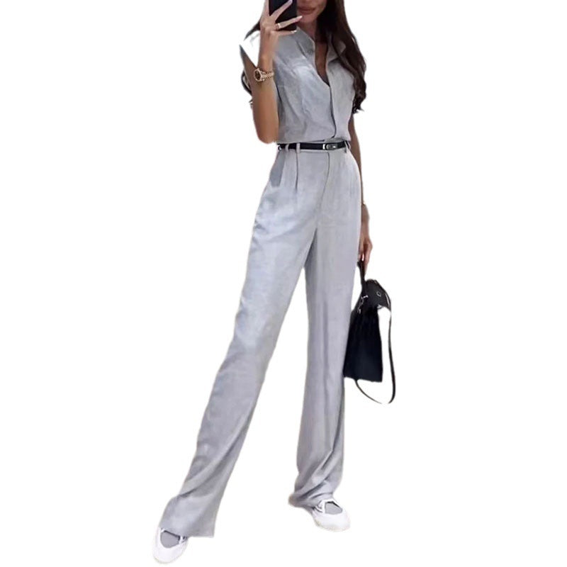 Summer New Fashion Sleeveless Top Loose Trousers Two-piece Set - Nyaabs