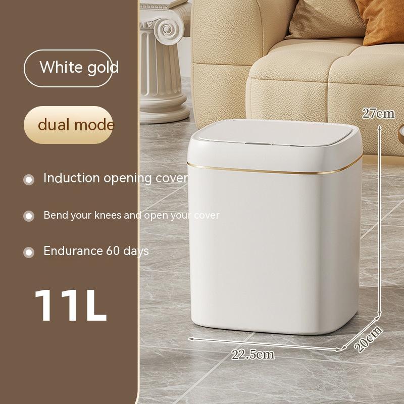 Smart Trash Can With Lid For Bedroom And Living Room Kitchen Storage Box Trash Can Induction Small Car Box Automatic Smart Dustbin Smart Trash Bin nyaabs.com