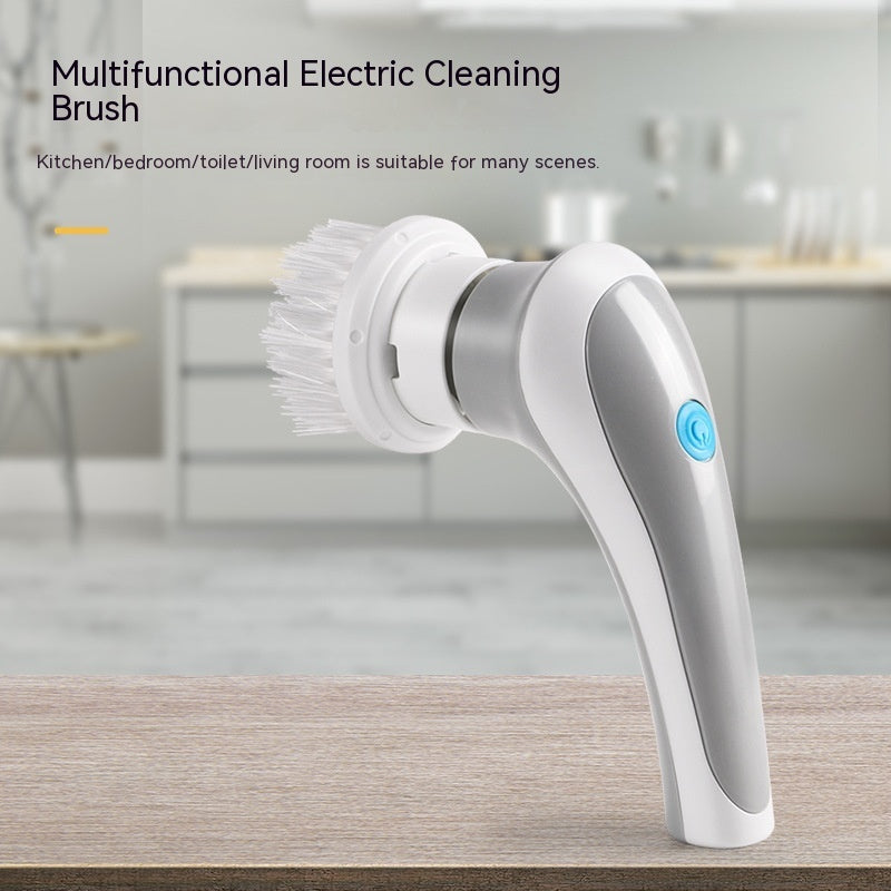 Electric Cleaning Brush 4 In 1 Spinning Scrubber Handheld Electric Cordless Cleaning Brush Portable nyaabs.com