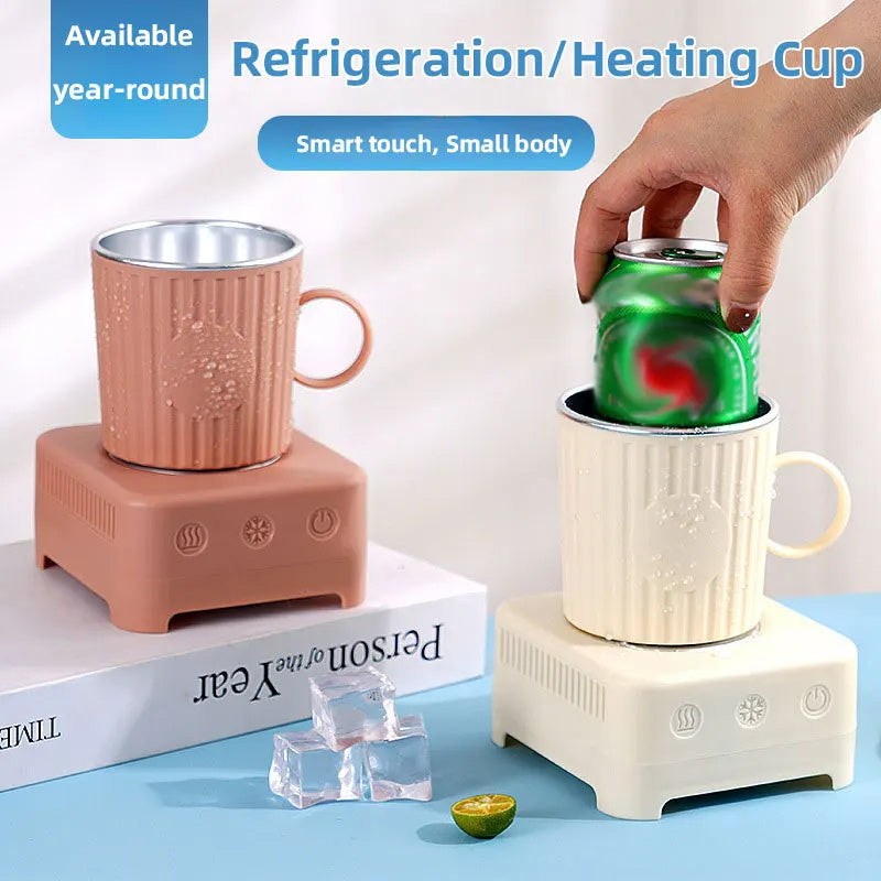 Mini Quick Cooling Cup Beer Beverage Rapid Refrigeration Ice Maker Machine Cold Drink Heating Home Dormitory Food Grade 400ml Kitchen Gadgets - Nyaabs