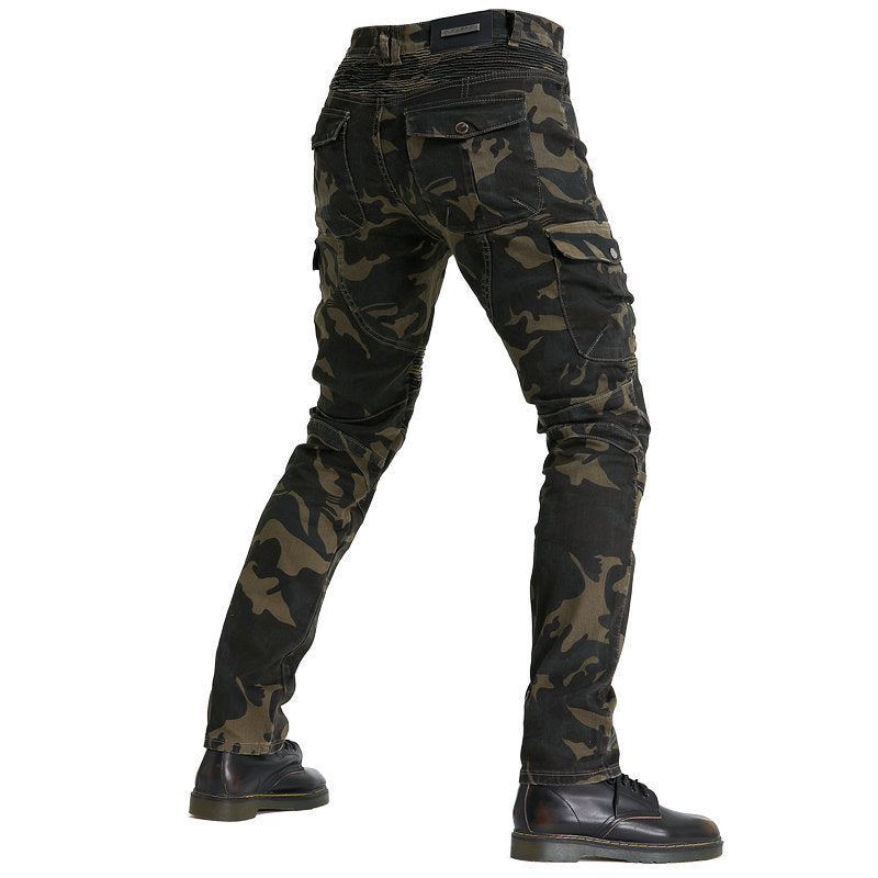 Outdoor Motorcycle Stretch Camouflage Motorcycle Jeans - Nyaabs