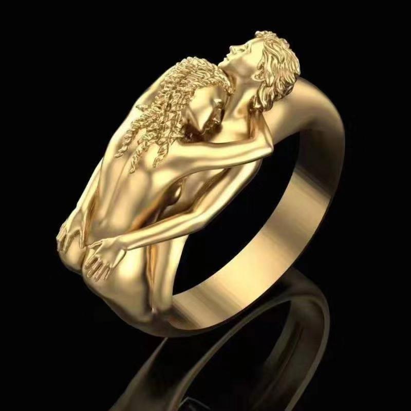 Fashion Men And Women Couple Ring Exaggerated - Nyaabs