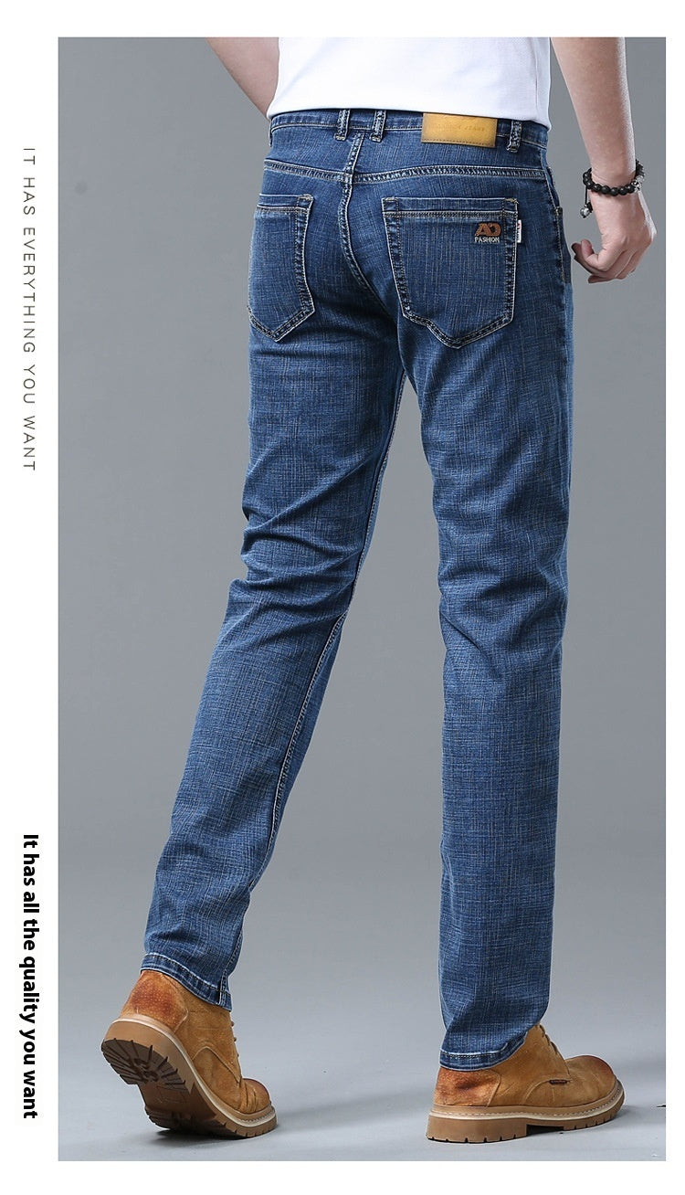 Summer Straight Loose Ice Silk Thin Jeans - Nyaabs