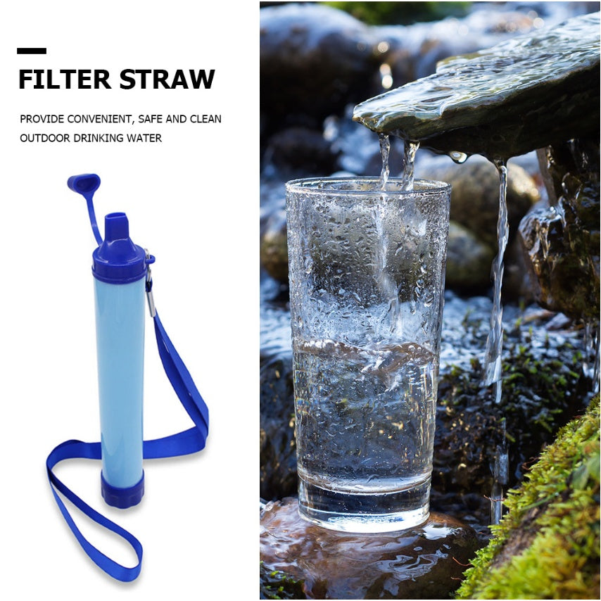 Water Filters Straw Hiking Camping Outdoor Travel Personal Emergency Survival Tools Summer Life Straw - Nyaabs