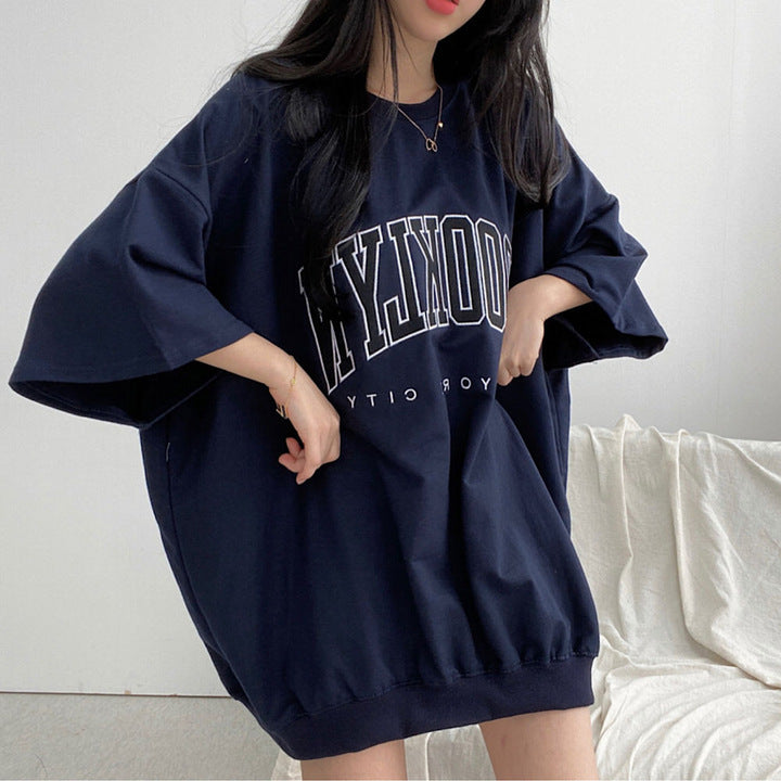 Women's Cotton Summer Loose Short Sleeves T-shirt - Nyaabs