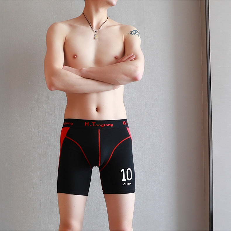 Men's Underwear Men's Anti-wear Leg Fitness Sports Cotton Breathable - Nyaabs