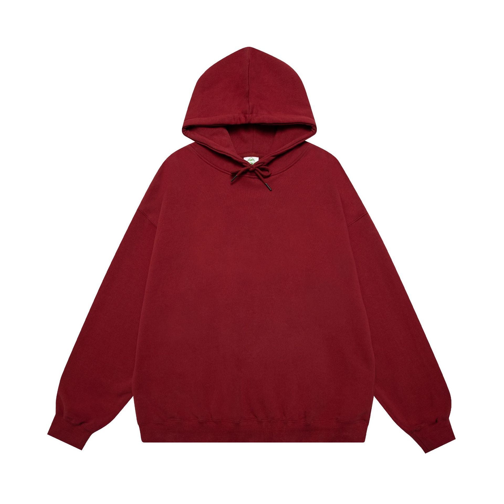 Autumn Loose Solid Color Basic Hooded Men's Sweater - Nyaabs