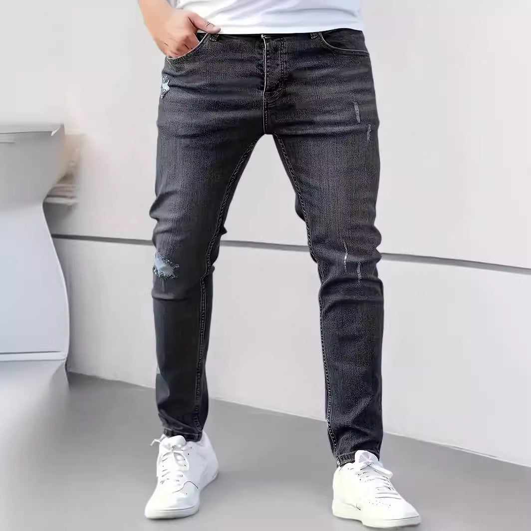 American-style Slim-fit Stretch Jeans - Nyaabs