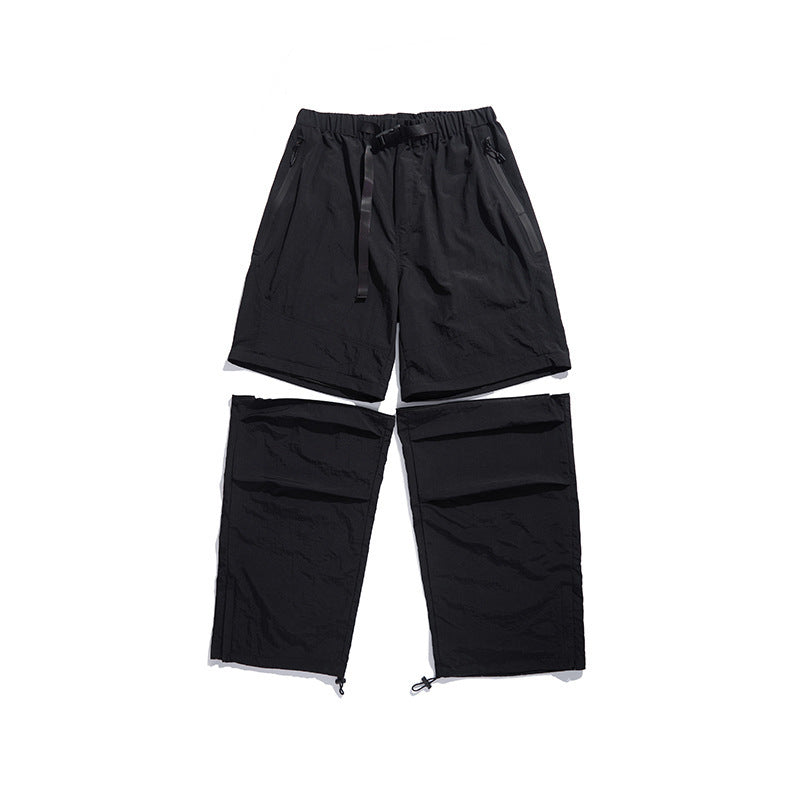 Men's Spring And Summer Wear Pleated Straight Outdoor Sports Casual Pants - Nyaabs