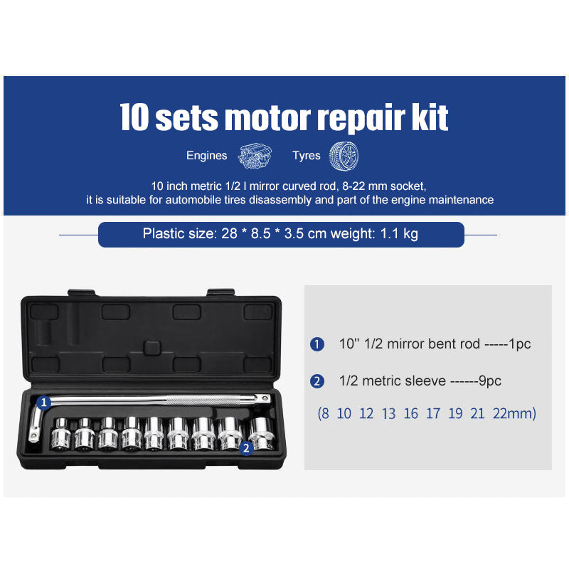 Socket Ratchet Wrench Set Repair Tools - Nyaabs