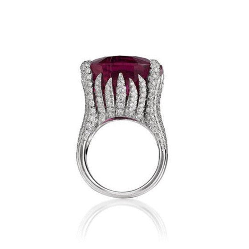 Square Ruby Ring For Men And Women - Nyaabs