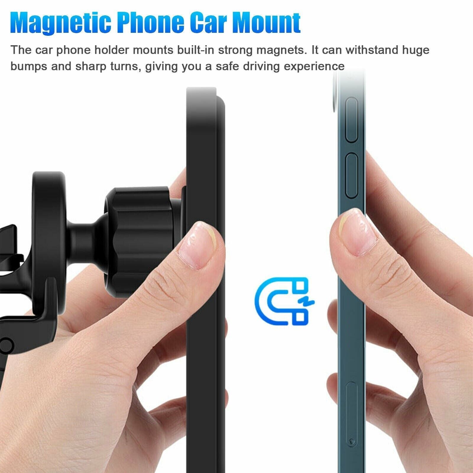 Magnetic Wireless Chargers Car Air Vent Stand Phone Holder Mini QI Fast Charging Station For Phone - Nyaabs