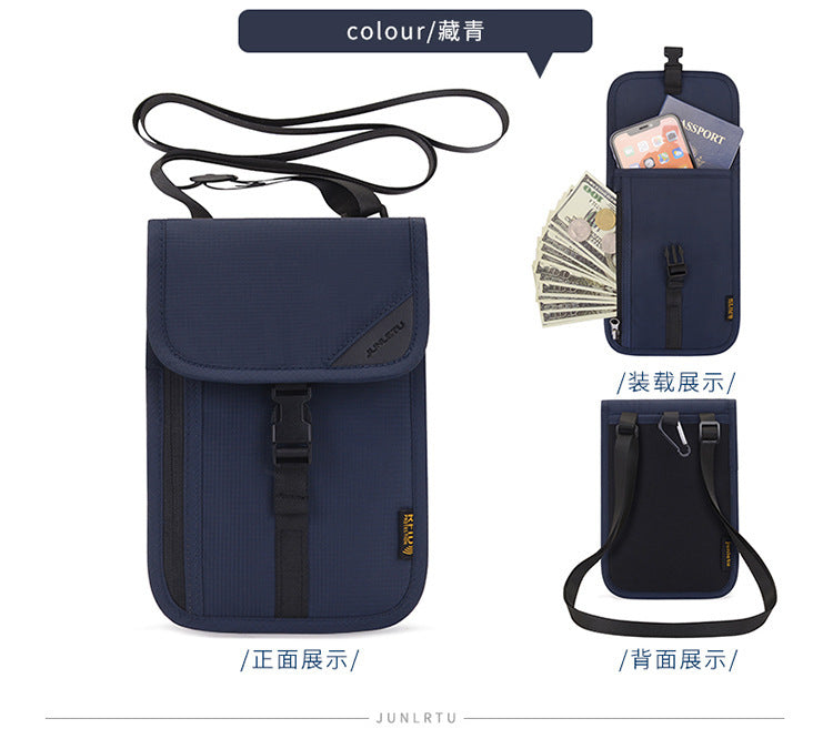 Travel Multi-functional Halter Small Bag Air Ticket Coin Purse Protective Cover - Nyaabs