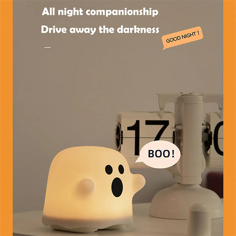 Home Decor Silicone Night Light Bedside Table Lamp LED Touch Sensor Lamp For Girl Bedrooms Living Room Decoration Kids Birthday Gift Halloween Decorations - Nyaabs