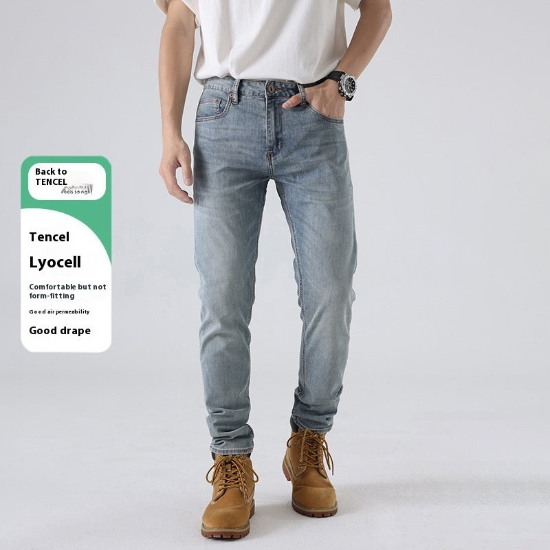 Slim-fitting Straight Pants European Station Casual Pants - Nyaabs