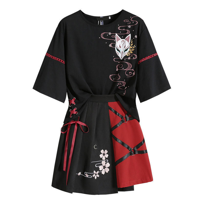 Improved Hanfu Women's Summer Two-piece Suit - Nyaabs