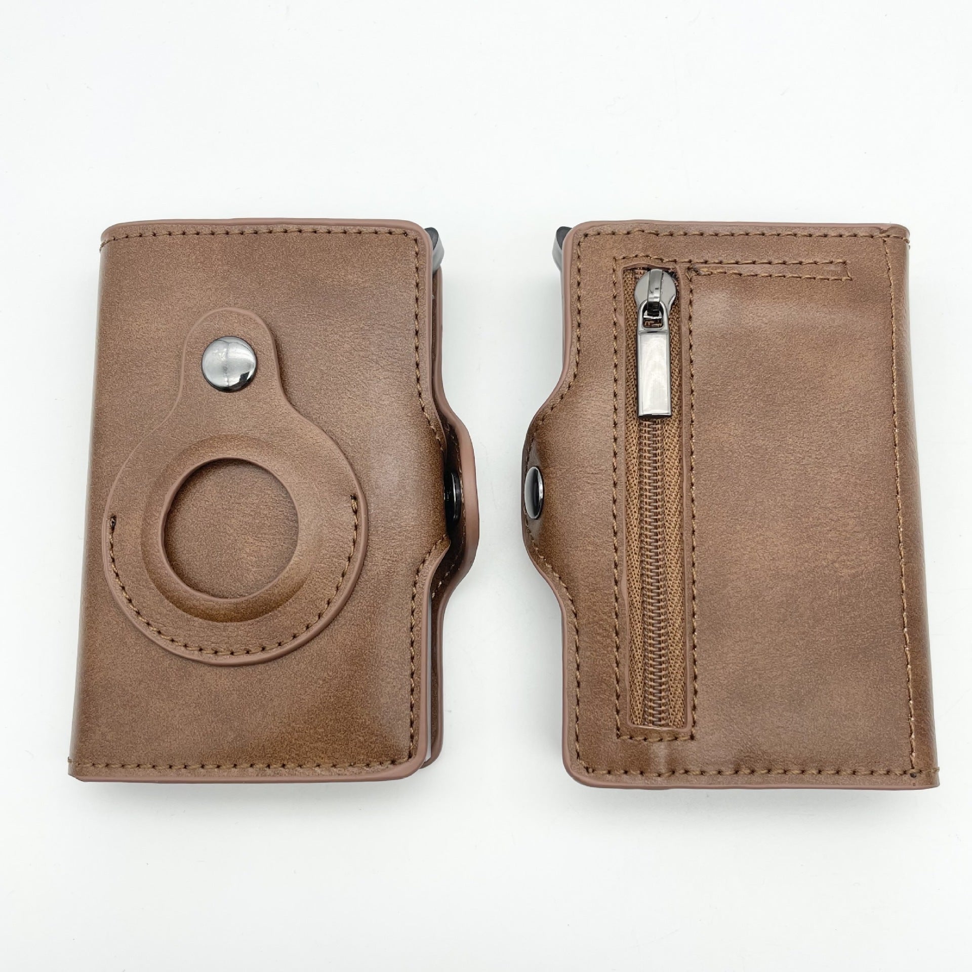 Men's Wallet Tracker Card Clamp Metal Card Holder - Nyaabs