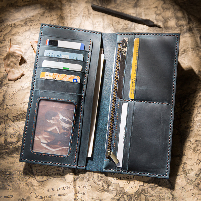 Fashion DIY Handmade Wallet Men's Leather - Nyaabs