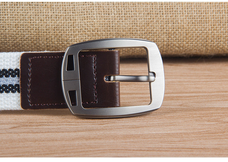 Pin Buckle Canvas Belt Casual - Nyaabs