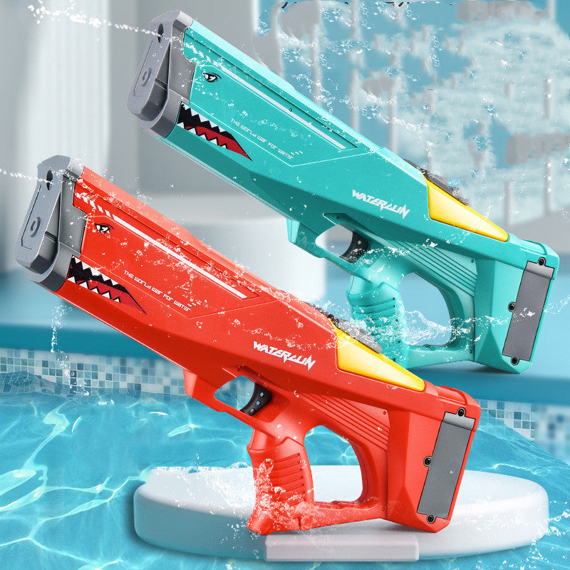 Automatic Electric Water Gun Toys Shark High Pressure Outdoor Summer Beach Toy Kids Adult Water Fight Pool Party Water Toy - Nyaabs