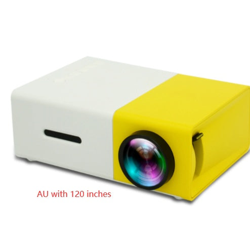 Portable Projector 3D Hd Led Home Theater Cinema HDMI-compatible Usb Audio Projector Yg300 Mini Projector - Nyaabs